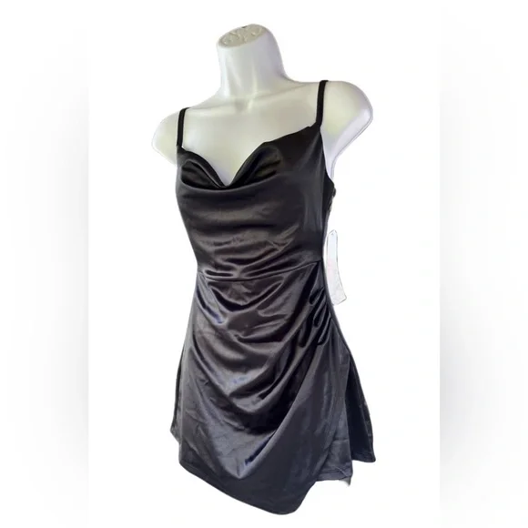 asymmetrical romper dress Navy Sleeveless Asymmetrical Jumpsuit main image 1